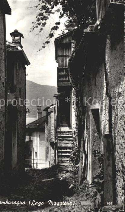 Gambarogno TI Dorfgasse Motiv