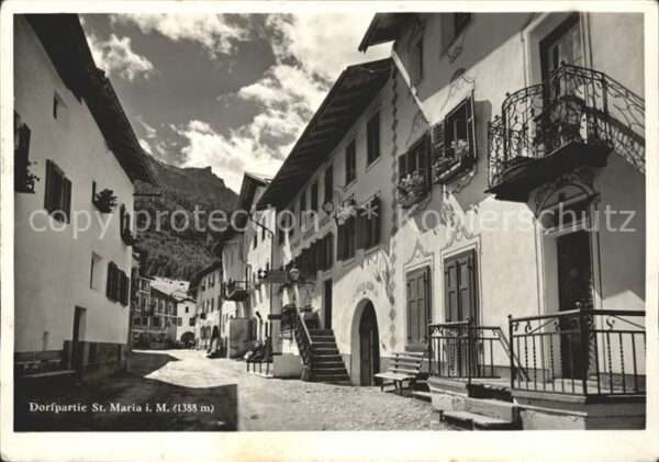 Helvetia Schweiz Dorfpartie St.Maria