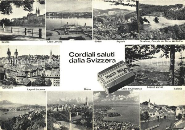 Helvetia Schweiz Basilea Lago Lemano Baden Sciaffusa Win