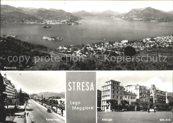 Stresa Lago Maggiore Panorama Lungolago Alberghi