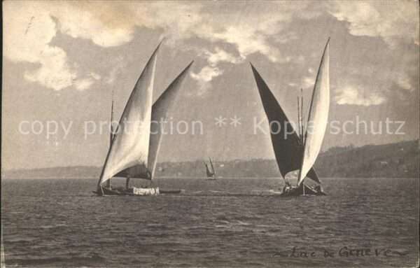 Segelboote Barque du Lac Leman