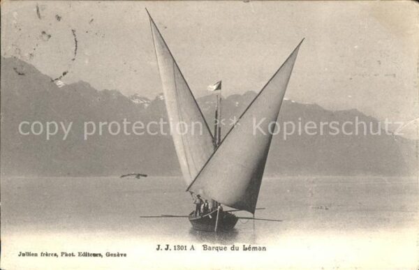 Segelboote Barque du Lac Leman