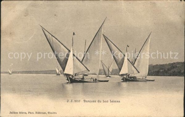 Segelboote Barques du Lac Leman