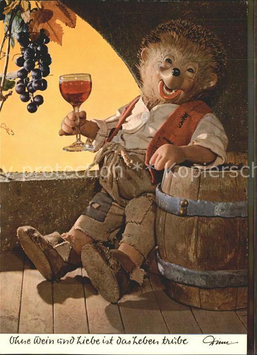 Mecki Nr. 311 Wein Trauben Fass