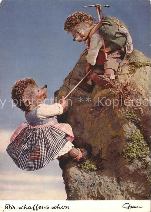 Mecki Nr. 313 Bergsteigen Bergpickel Rucksack Sei