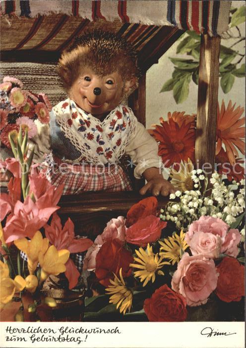 Mecki Nr. 420 Geburtstag Blumen
