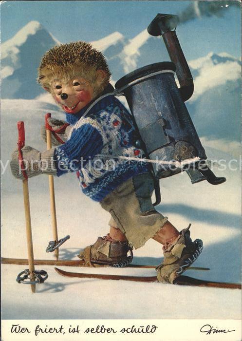 Mecki Nr. 353 Ski Skifahren Heizung