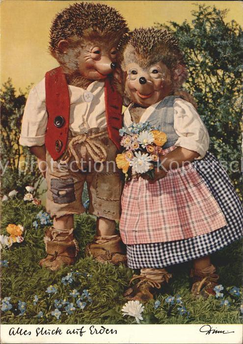 Mecki Nr. 308 Glückwunsch Blumen