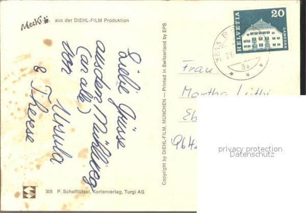 Mecki Nr. 308 Glückwunsch Blumen – Bild 2
