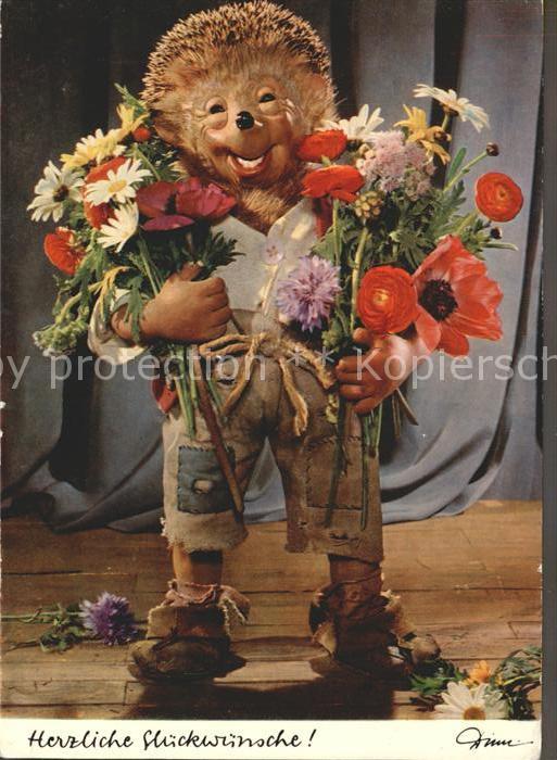 Mecki Nr. 302 Glückwunsch Blumen