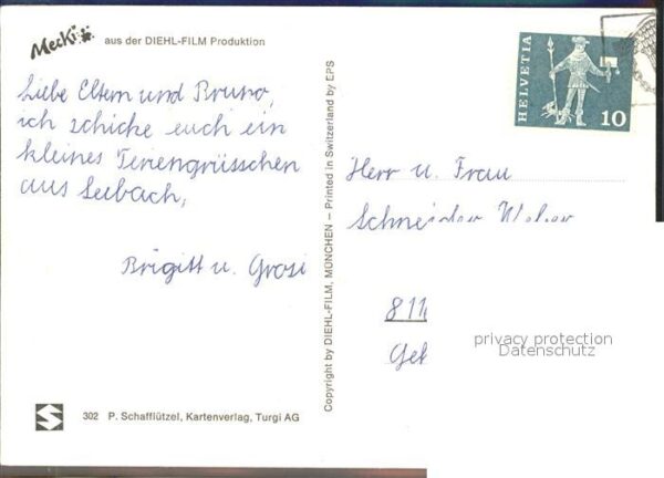 Mecki Nr. 302 Glückwunsch Blumen – Bild 2