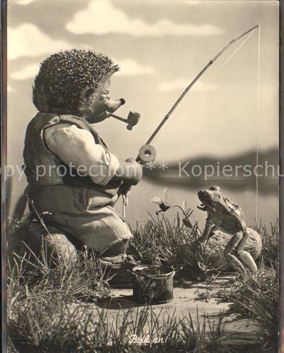 Mecki Nr. 16 angeln Angelrute Pfeife Frosch