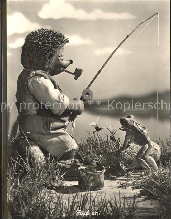 Mecki Nr. 16 angeln Angelrute Frosch Pfeife