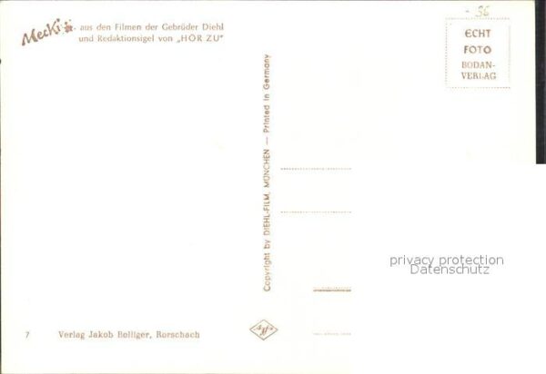 Mecki Nr. 7 Tintenfass Feder Brief – Bild 2