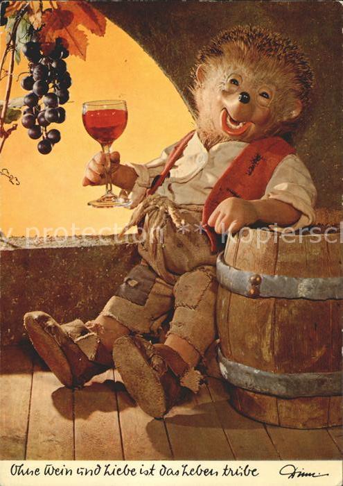 Mecki Nr. 311 Wein Trauben Fass