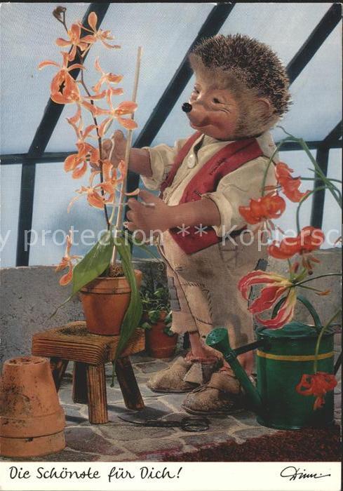 Mecki Nr. 407 Blumen Pflanzen Gießkanne