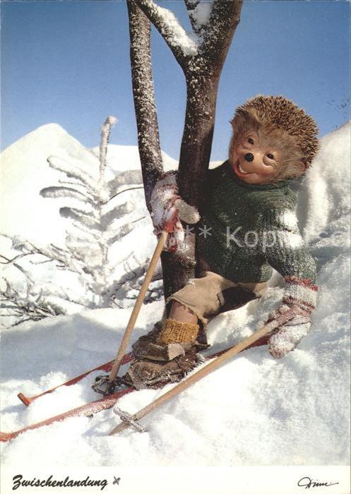 Mecki Nr. 369 Ski Skifahren Baum Zwischenlandung