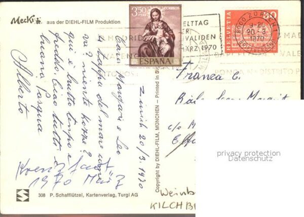 Mecki Nr. 308 Alles Glück auf Erden Blumen – Bild 2