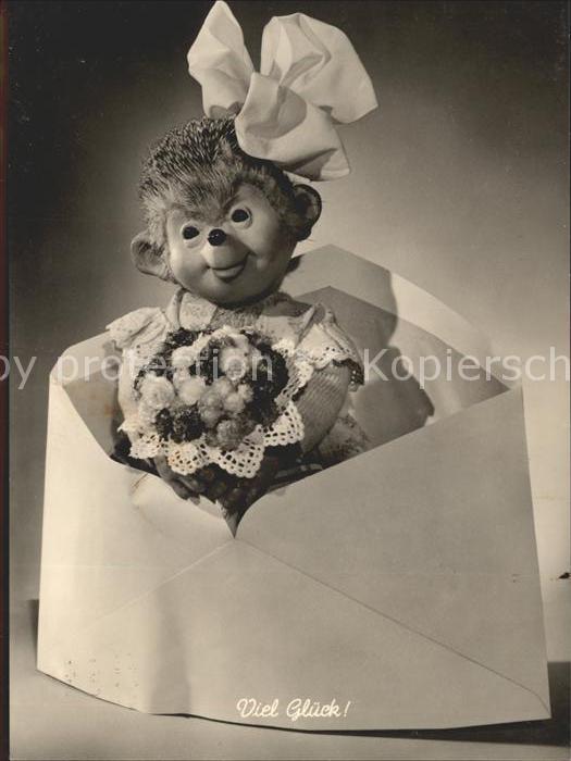 Mecki Nr. 43 Brief Glück Blumenstrauss