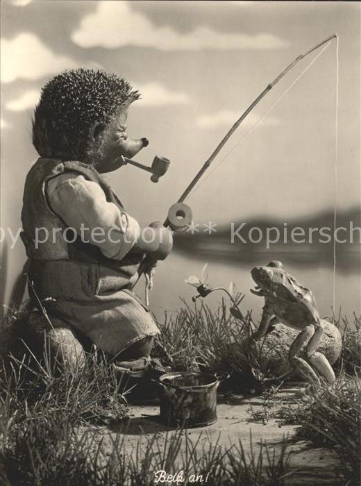 Mecki Nr. 16 angeln Angelrute Pfeife Frosch