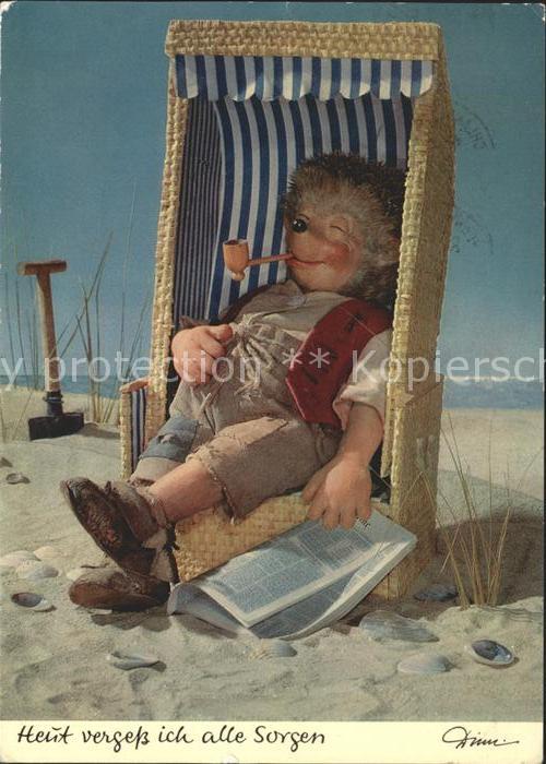 Mecki Nr. 342 Strandkorb Zeitung Pfeife