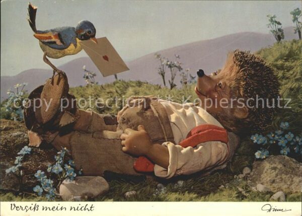 Mecki Nr. 303 Vogel Brief Vergiß mein nicht