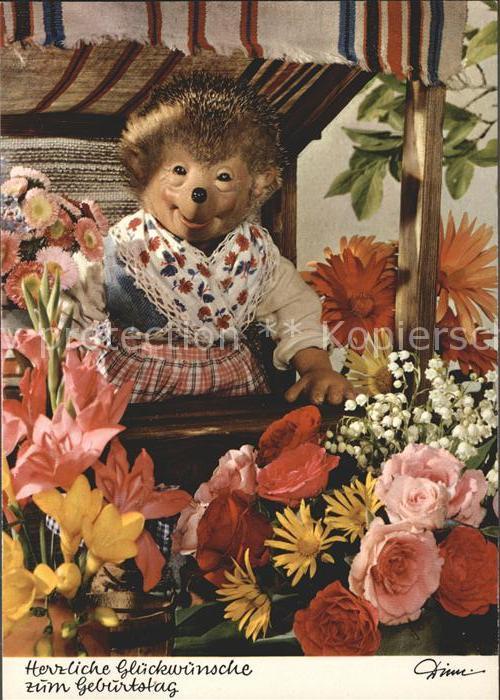 Mecki Nr. 420 Glückwunsch Geburtstag Blumen
