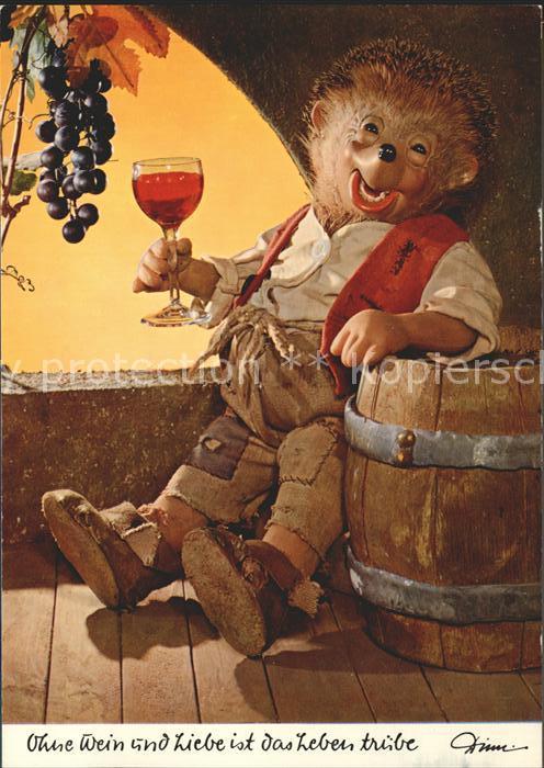 Mecki Nr. 311 Wein Trauben Fass