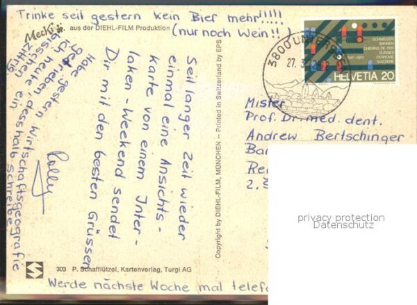Mecki Nr. 303 Gruß Vogel Brief – Bild 2