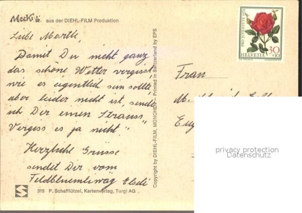 Mecki Nr. 315 Blumen Vergiß-mein-nicht – Bild 2
