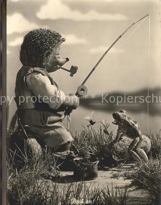 Mecki Nr. 16 angeln Angelrute Frosch Pfeife