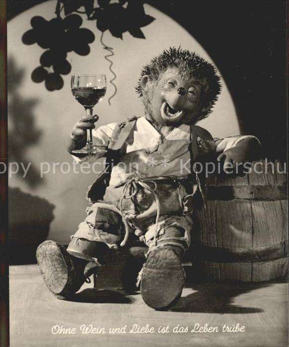 Mecki Nr. 8 Wein Trauben Fass
