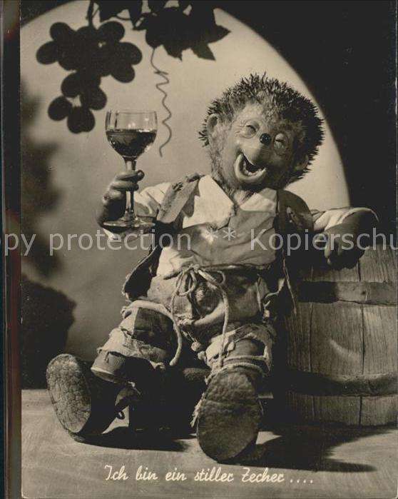 Mecki Nr. 8 Wein Trauben Fass Zecher