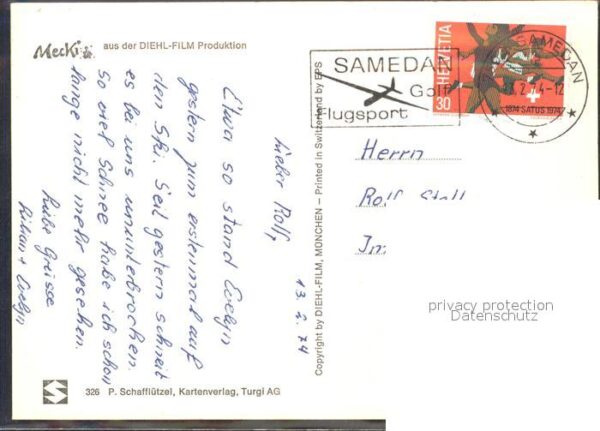 Mecki Nr. 326 Ski Skifahren Schal – Bild 2