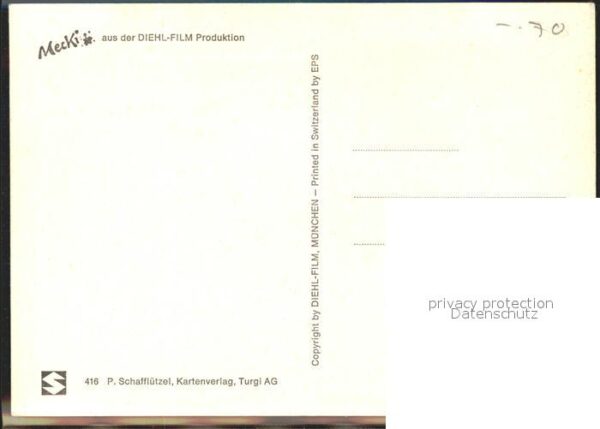 Mecki Nr. 416 Reise Koffer Blumen Hut Schirm – Bild 2