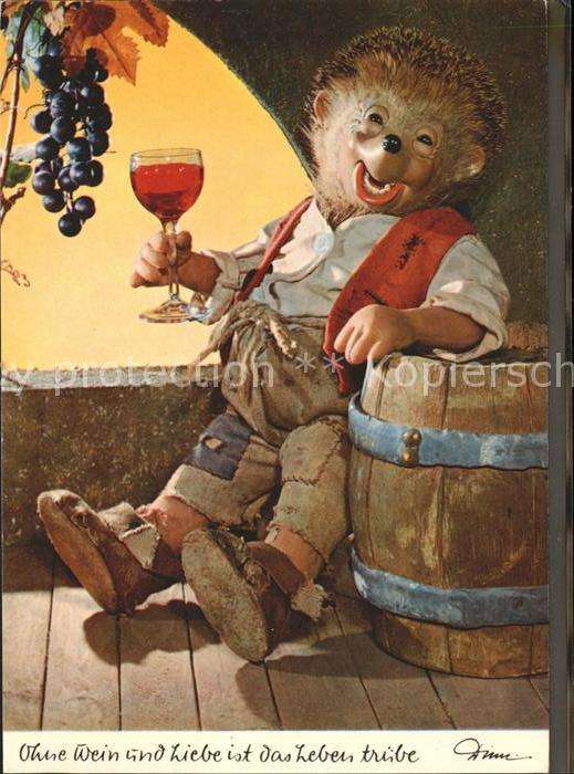 Mecki Nr. 311 Wein Trauben Fass