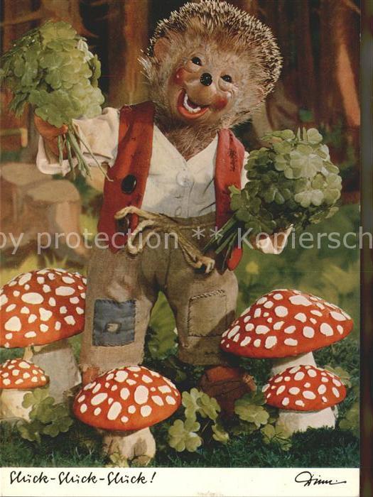 Mecki Nr. 310 Glück Pilze Kleeblätter