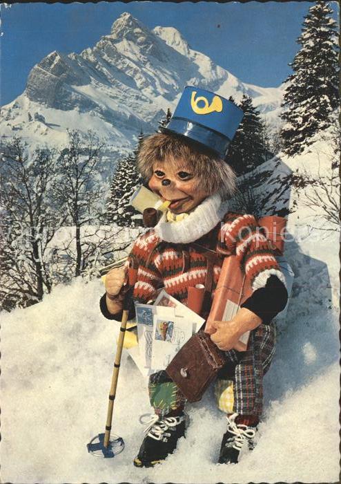 Mecki Nr. 2052 ähnlich Ski Post Briefträger Pfeif