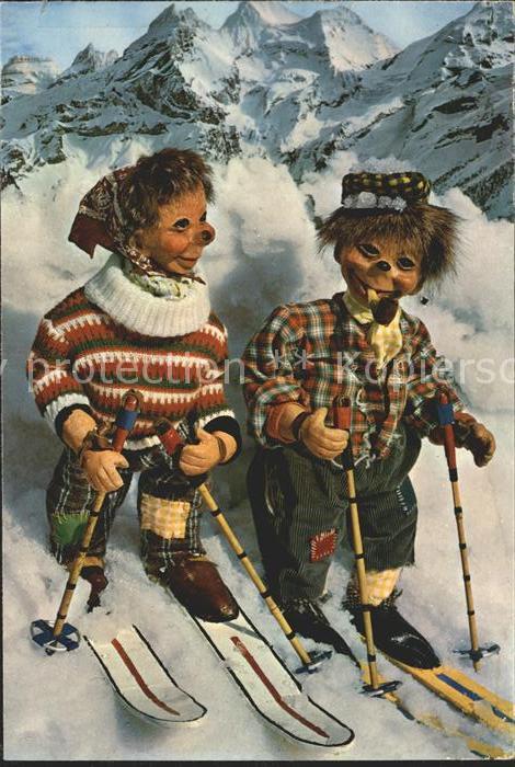 Mecki Nr. 2057 ähnlich Ski Skifahren Pfeife