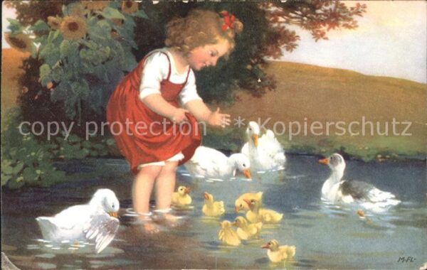 Verlag Meissner und Buch 2751 Kind Enten Entenküken