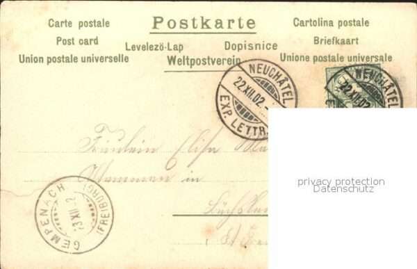 Blumen Künstlerkarte E. W. – Bild 2