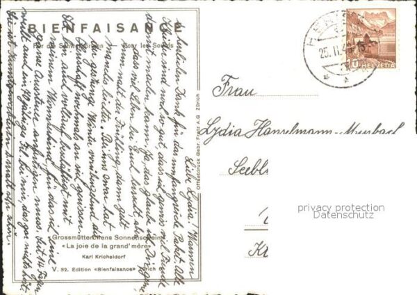 Kuenstlerkarte Karl Kricheldorf Grossmütterchens Sonne – Bild 2