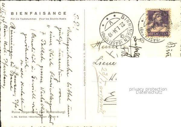 Bienfaisance Ruine Jörgenberg Waltensburg I. 32 Edit – Bild 2