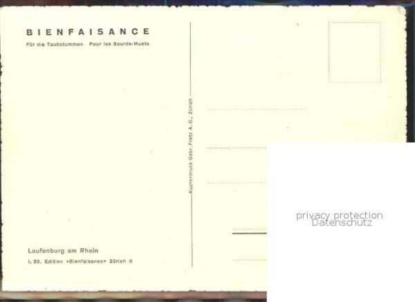 Bienfaisance Laufenburg am Rhein I. 32 Edition – Bild 2
