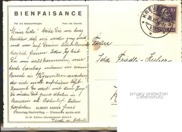 Anker Albert Sonntag-Nachmittag XI. 31 Edition Bienf – Bild 2