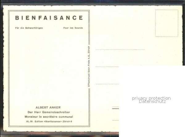 Anker Albert Der Herr Gemeindeschreiber XI. 31 Editi – Bild 2