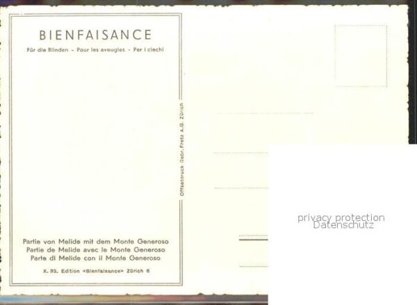 Bienfaisance Partie von Melide Monte Generoso X. 32. – Bild 2