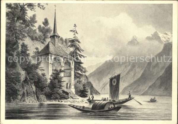 Kuenstlerkarte Tellskapelle L. Rohbock delt. A. Fesca