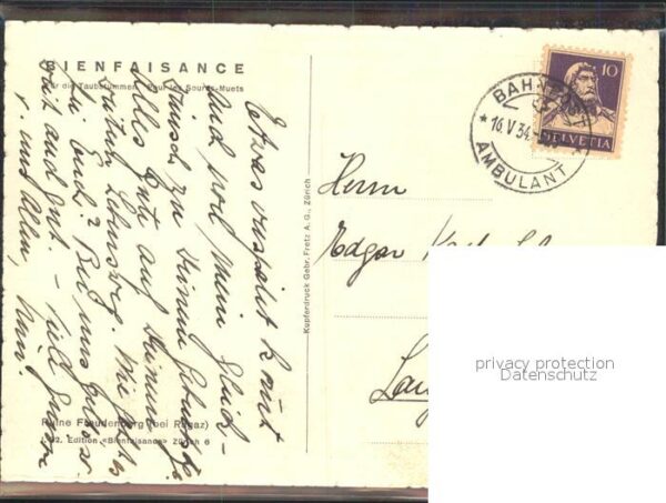 Bienfaisance Ruine Freudenberg Ragaz I. 32. Edition – Bild 2