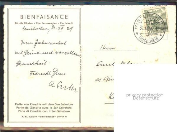 Bienfaisance Partie von Gandria San Salvatore X. 32. – Bild 2